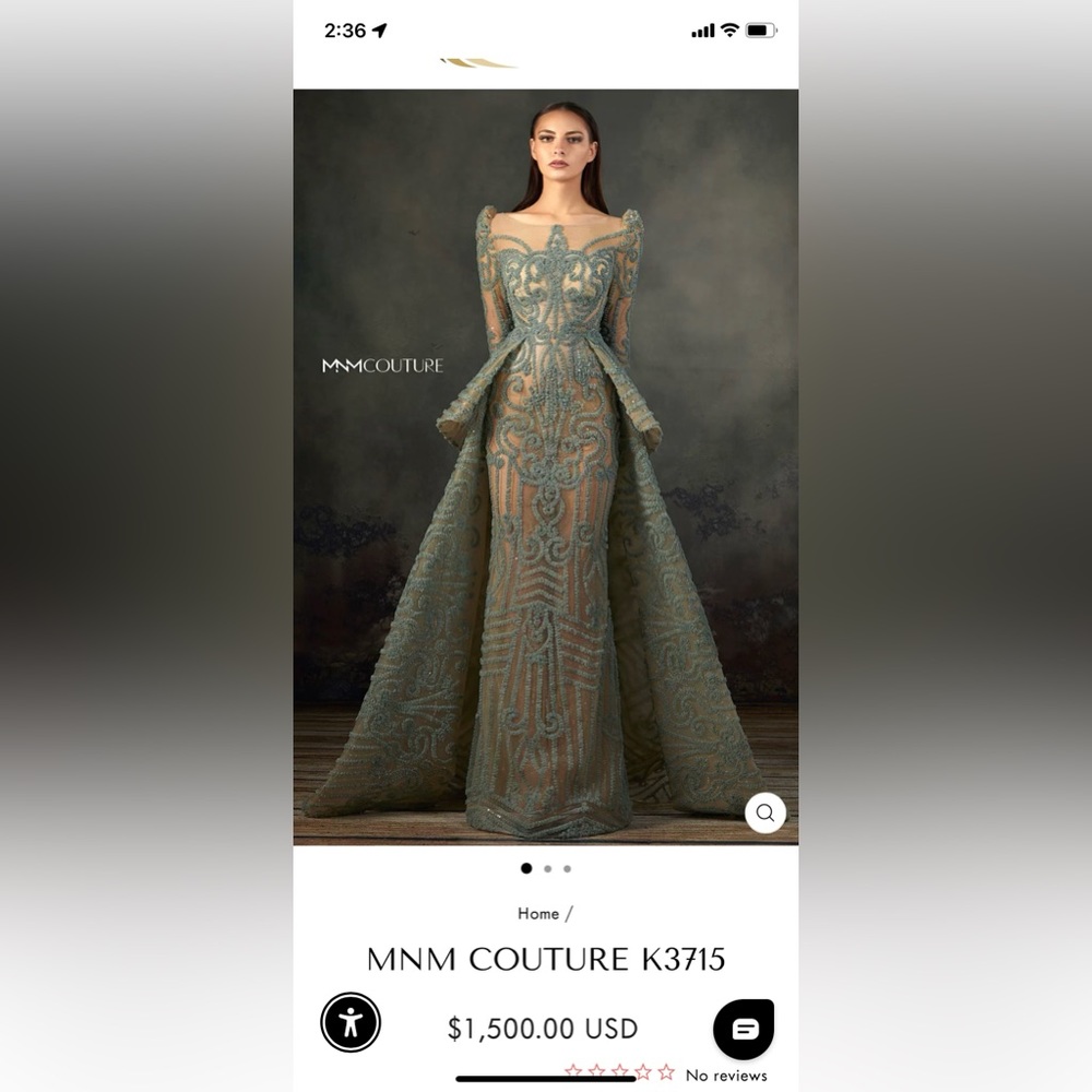 MNM Couture Evening dress.